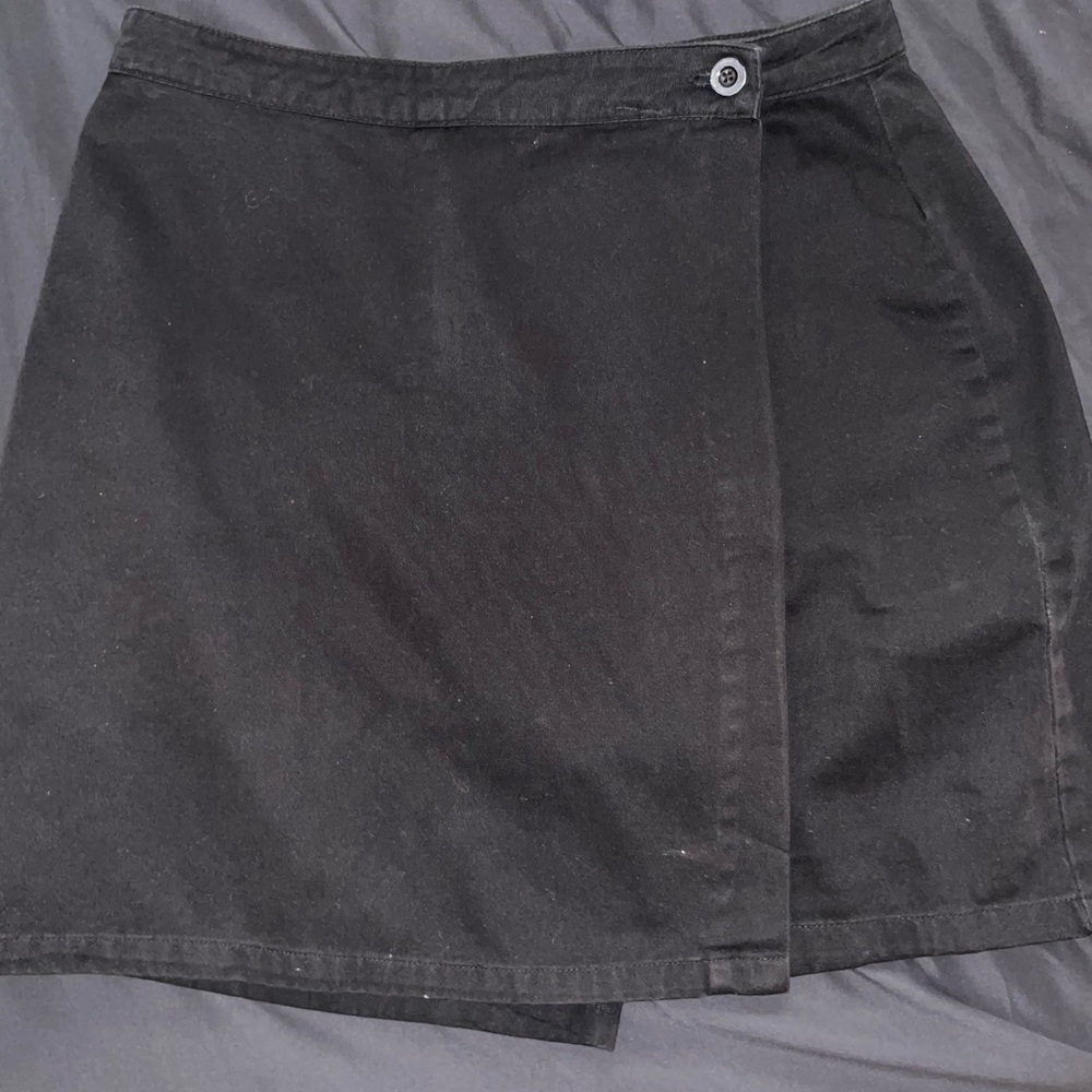 Black Wrap Skirt